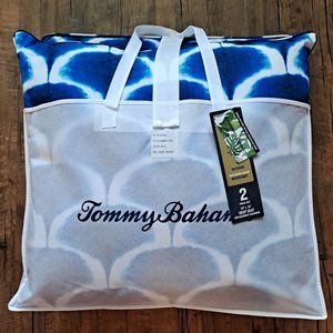 TOMMY BAHAMA OUTDOOR PATIO DEEP SEAT CUSHION REPLACEMENT SET BLUE (NEW)